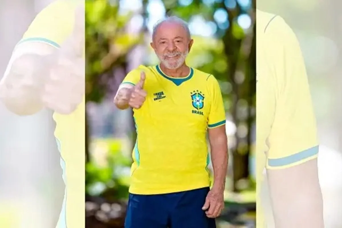 Lula e apoiadores promovem mobilização com camisa da Seleção nas redes sociais