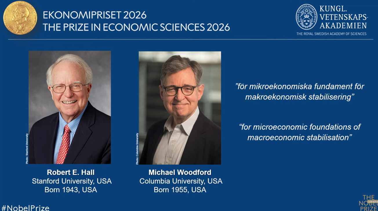 Nobel de Economia 2026 é concedido a Robert E